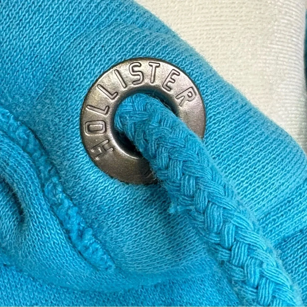 HOLLISTER California Y2K Zip Hoodie Jacket S Sky Blue